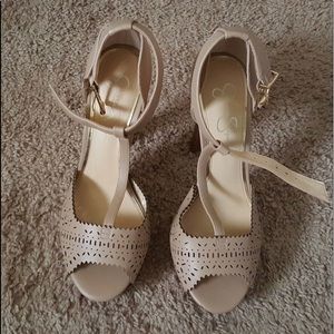 Tan Jessica Simpson heels